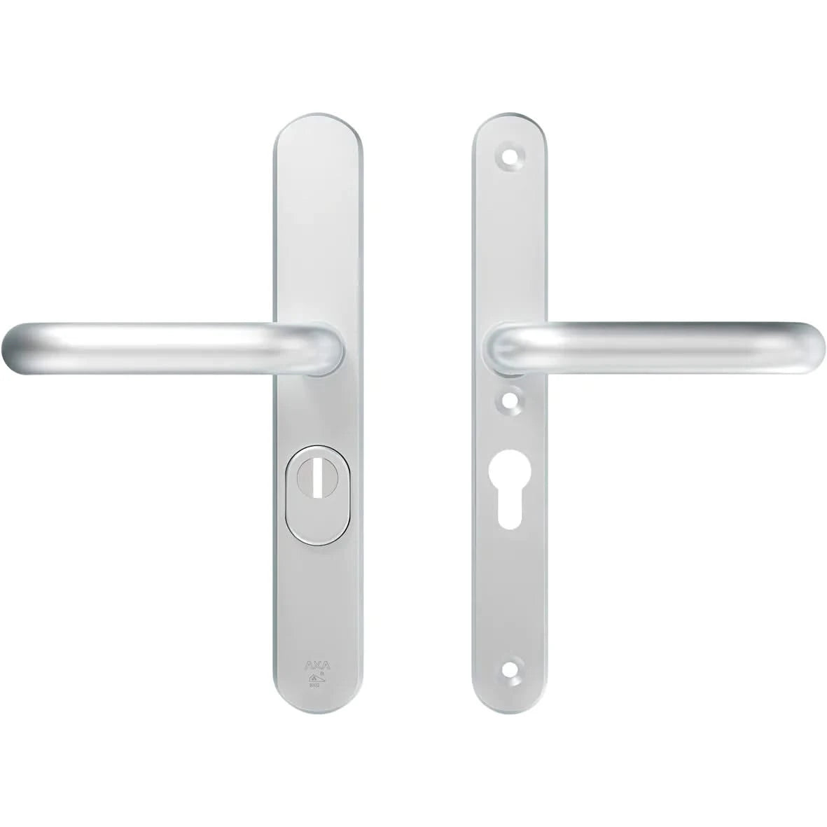 AXA | Veiligheidsbeslag Oval Plus | Smal kruk U | PC55 | SKG3 | Anti-kerntrek | Aluminium naturel