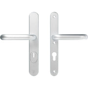 AXA | Veiligheidsbeslag Oval Plus | Smal kruk U | PC72 | SKG3 | Anti-kerntrek | Aluminium naturel