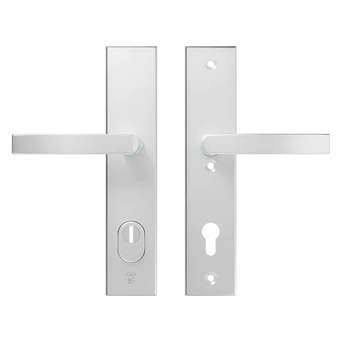 AXA | Veiligheidsbeslag Edge Plus | Kruk Blok | PC92 | Anti-kerntrek | Aluminium naturel