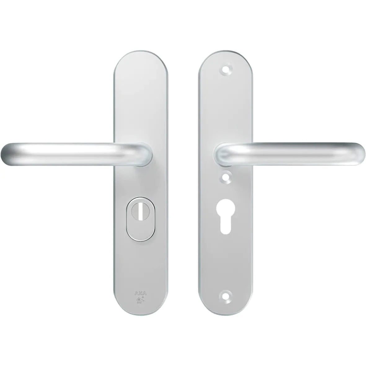 AXA | Veiligheidsbeslag Oval Plus | Kruk U | PC55 | Anti-kerntrek | Aluminium naturel