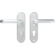 AXA | Veiligheidsbeslag Oval Plus | Kort kruk U | PC72 | SKG3 | Anti-kerntrek | Aluminium naturel