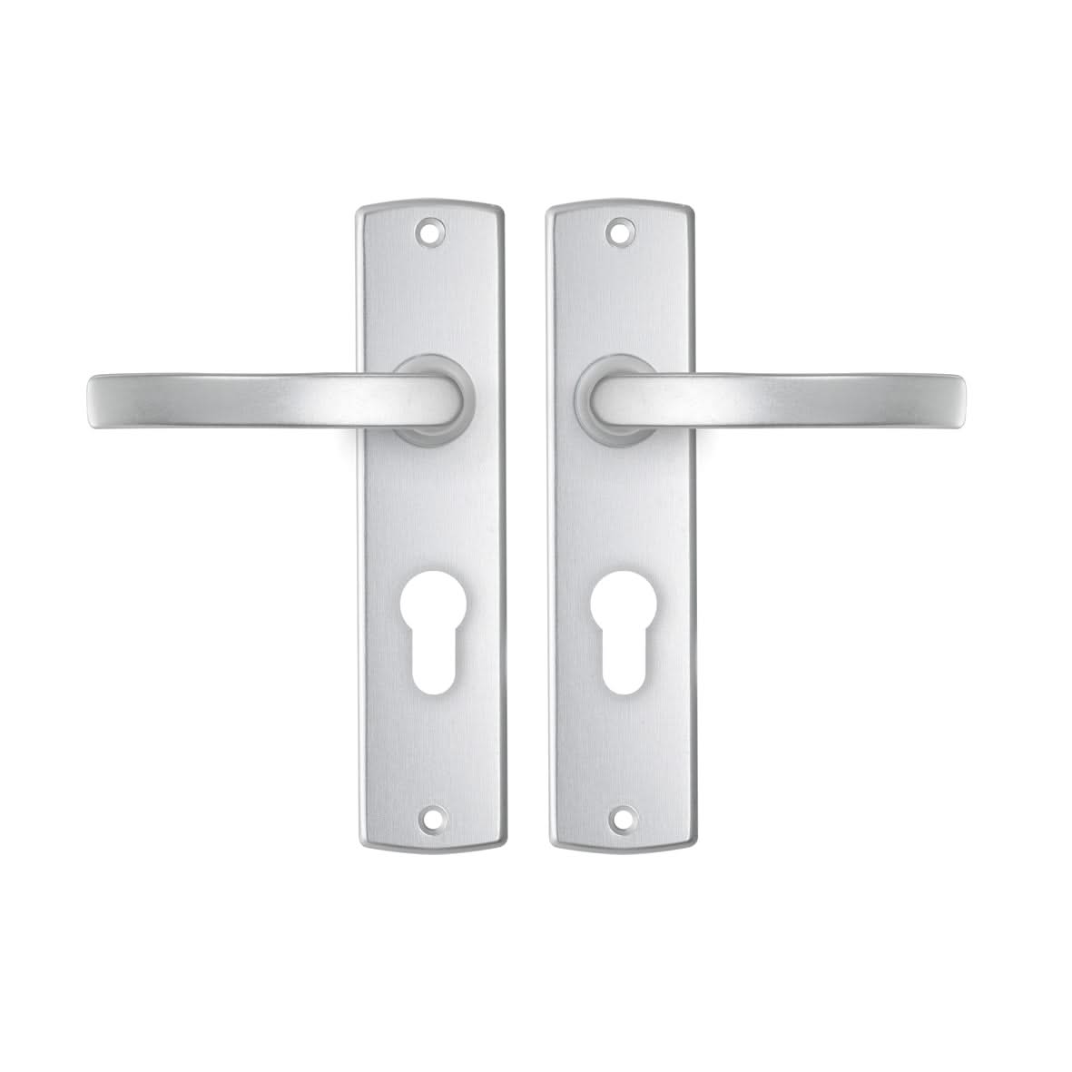 AXA | Binnendeurbeslag | Curve kruk | Blok | PC55 | Aluminium