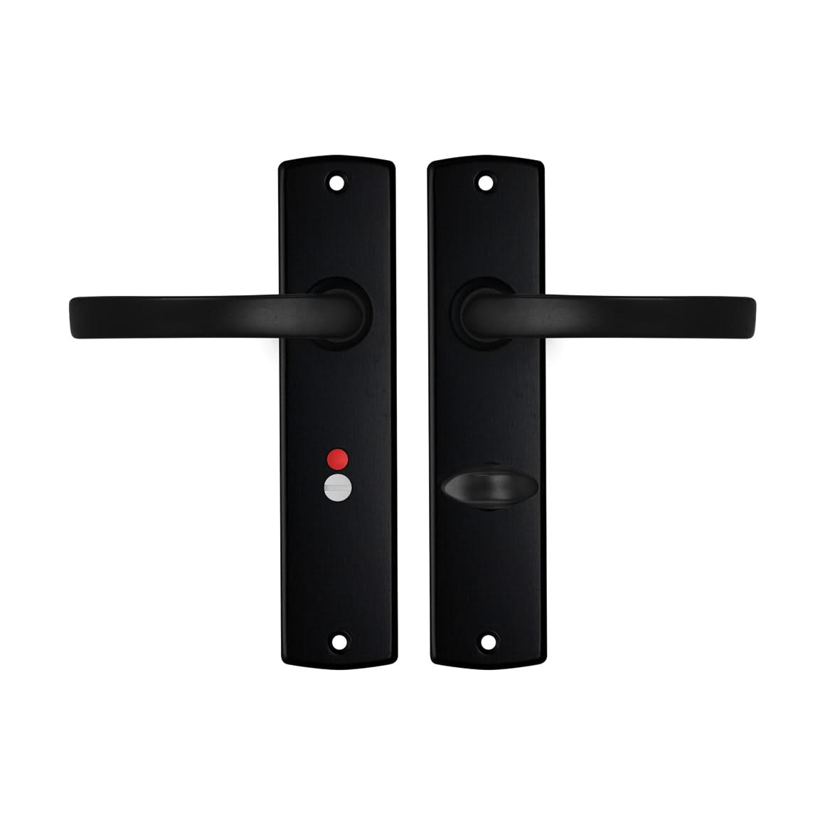 AXA | Binnendeurbeslag | Curve Kruk | Blok | Toilet | 63-8 | Zwart