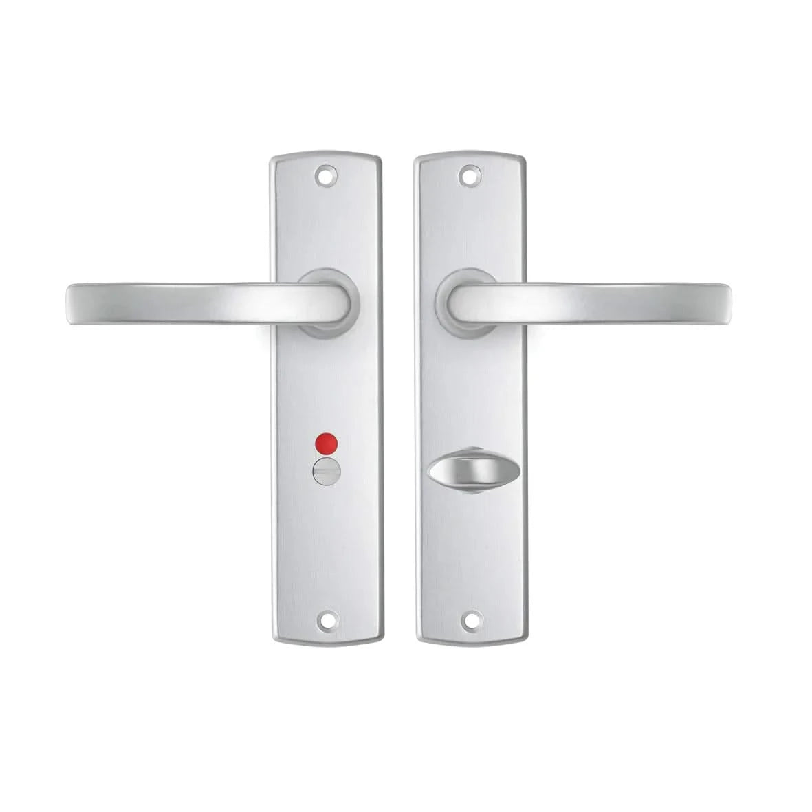 AXA | Binnendeurbeslag | Curve Kruk | Blok | Toilet | 63-8 | Aluminium