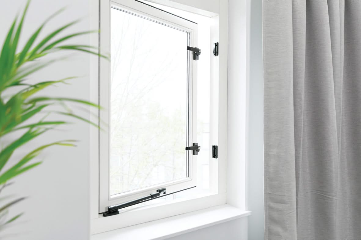 AXA Tele-uitzetter 30cm Buitendraaiend Zwart - Deurbeslag-expert