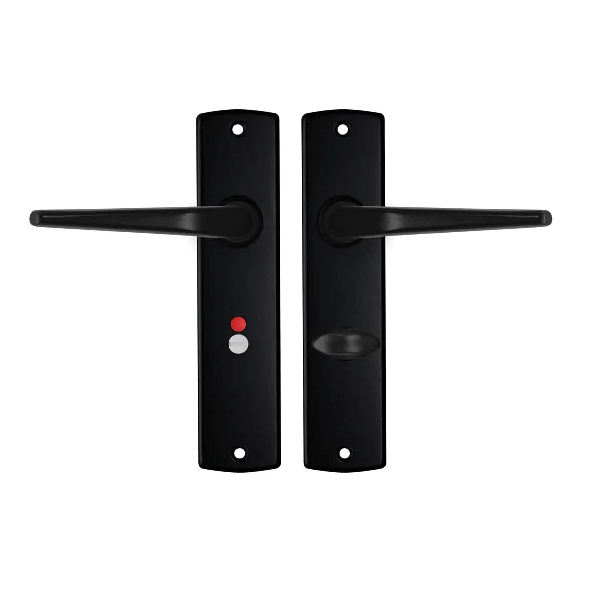 AXA | Binnendeurbeslag | Curve Kruk | Duim | Toilet | 63-8 | Zwart