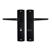 AXA | Binnendeurbeslag | Curve Kruk | Duim | Toilet | 63-8 | Zwart