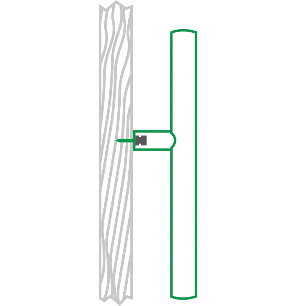 AXA Montage set deurgreep enkelzijdig A Aluminum
