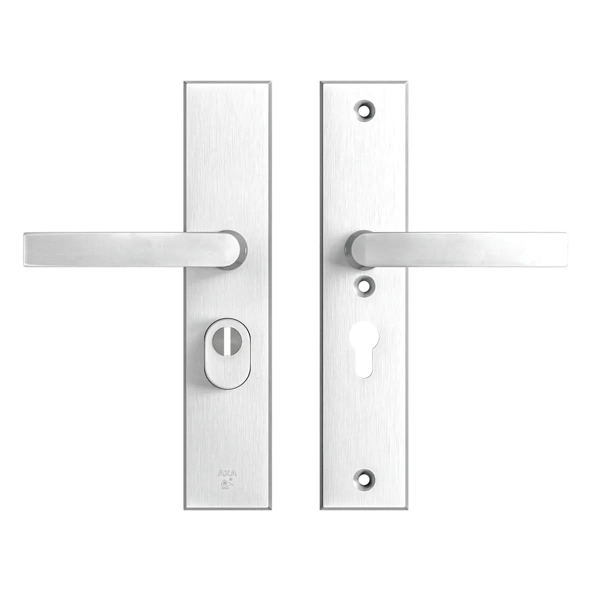 AXA | Veiligheidsbeslag Edge Plus | Kruk Blok | PC55 | Anti-kerntrek | Aluminium naturel