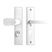 AXA | Veiligheidsbeslag Edge Plus | Kruk Wing+Blok | PC72 | Anti-kerntrek | Aluminium naturel