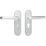 AXA | Veiligheidsbeslag Oval Plus | Kort kruk U | PC55 | SKG3 | Anti-kerntrek | Aluminium naturel