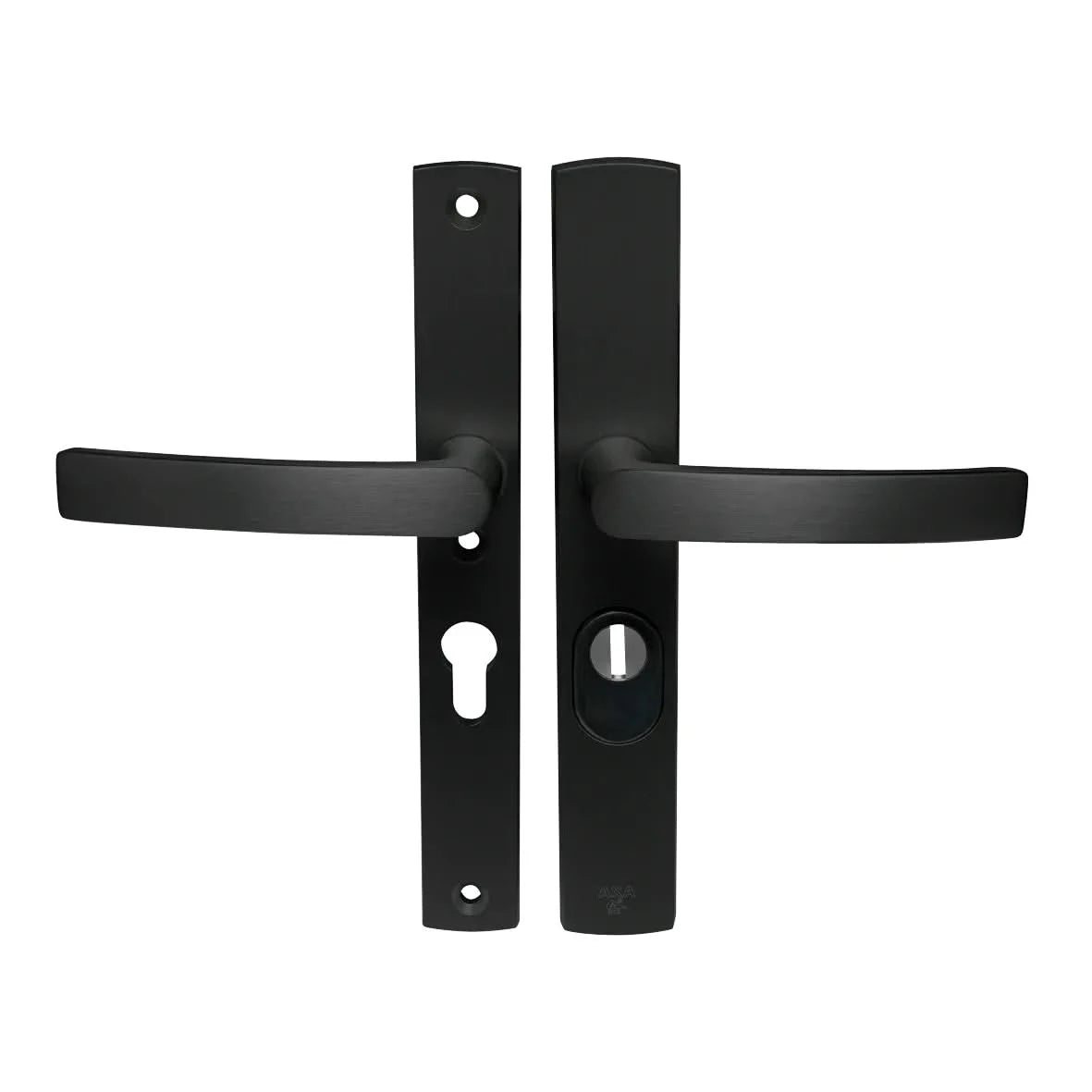 AXA | Veiligheidsbeslag Curve Plus | Smal kruk Blok | PC55 | Anti-kerntrek | Zwart