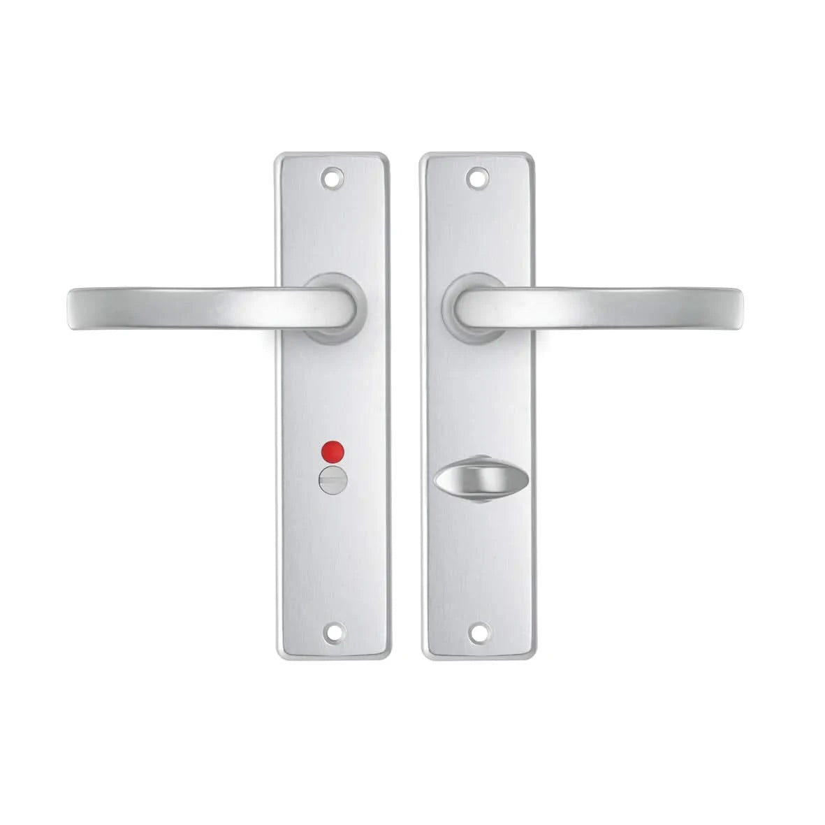 AXA | Binnendeurbeslag | Edge Kruk | Blok | Toilet | 63-8 | Aluminium