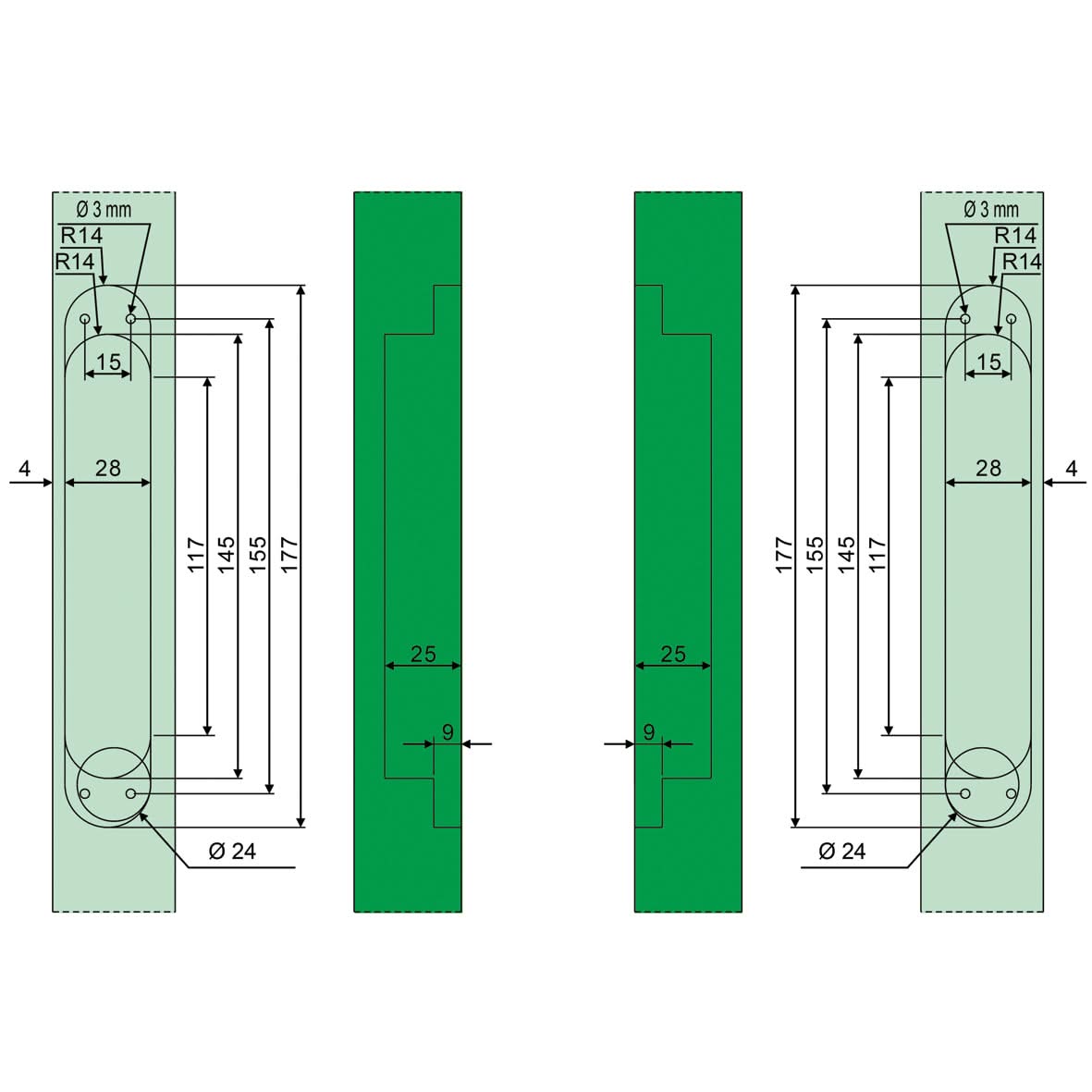 Verdekt scharnier 1910-3D 1910-18-49