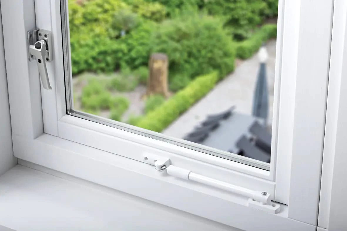 AXA Tele-uitzetter 30cm Buitendraaiend Wit - Deurbeslag-expert