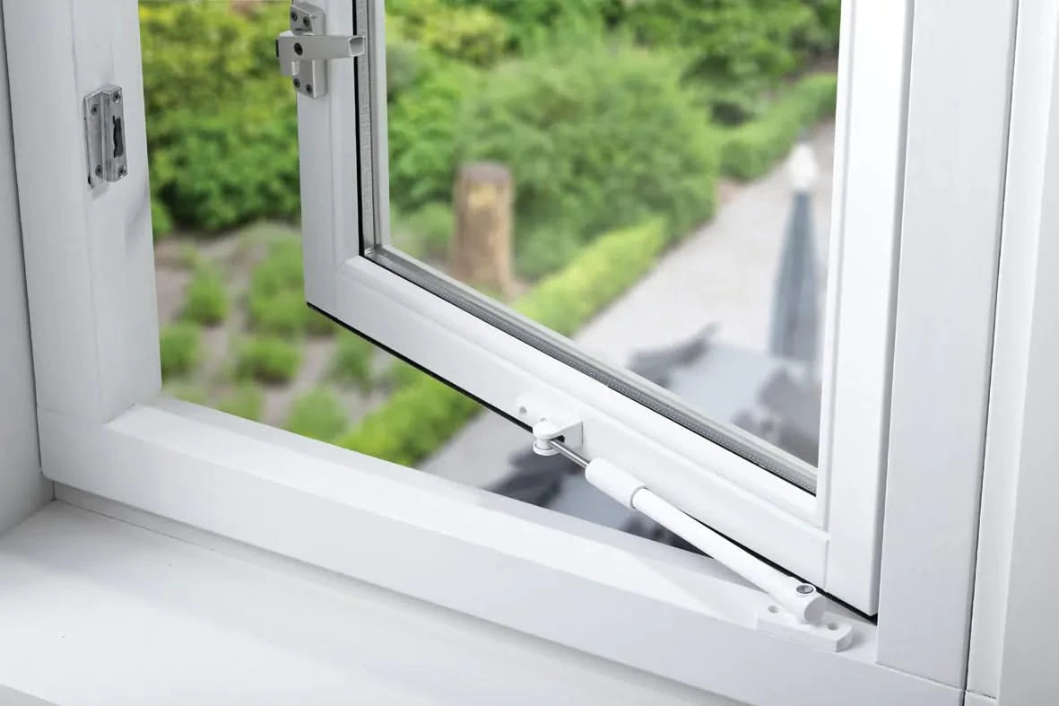 AXA Tele-uitzetter 30cm Buitendraaiend Wit - Deurbeslag-expert