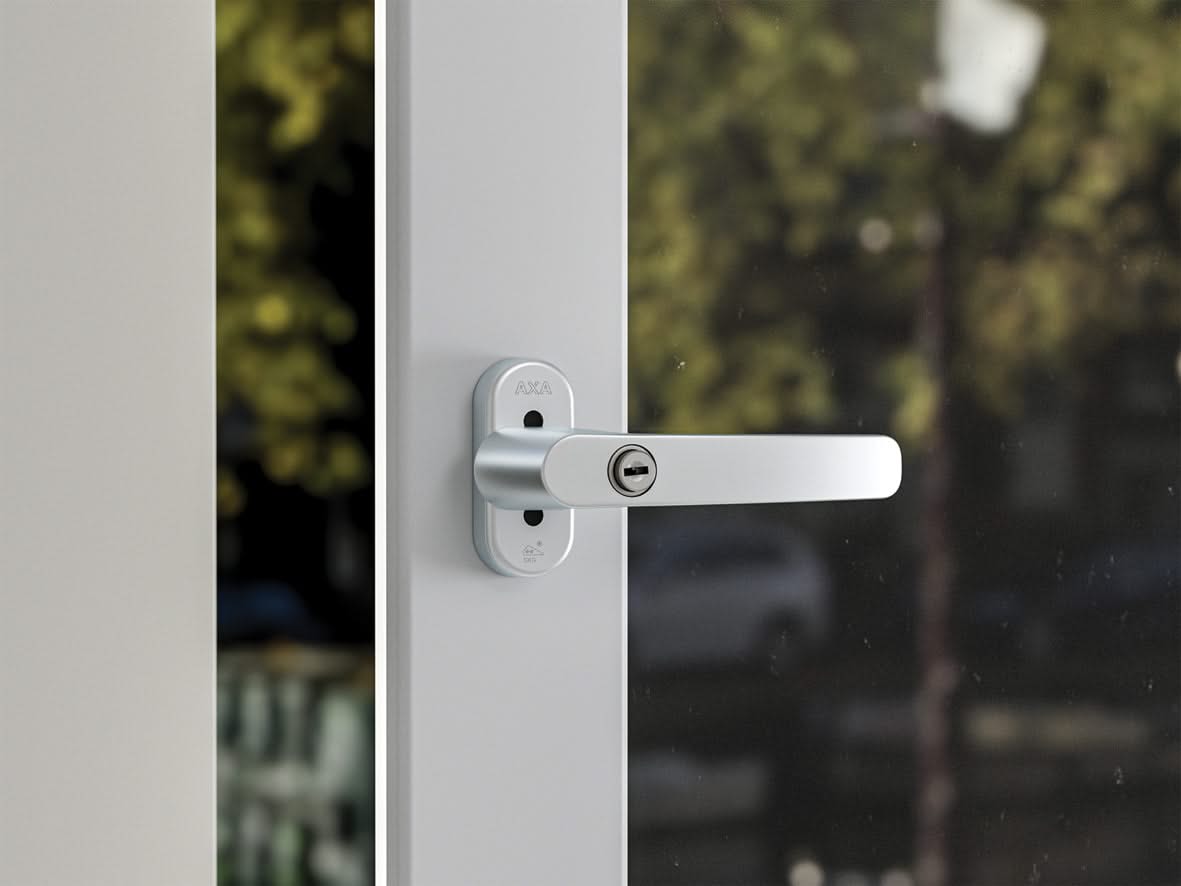 AXA Veiligheids SKG2 draai-kiep raamkruk Oval Roma 45-90 Aluminium - Deurbeslag-expert