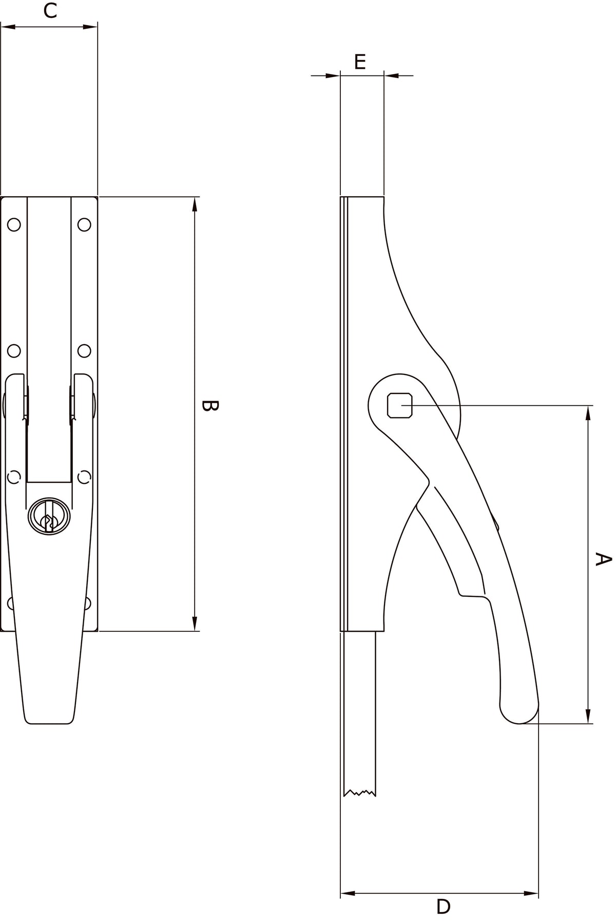 Dulimex pompespagnolet technische tekening