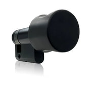 DOM Halve knopcilinder Plura H /30mm Zwart - Deurbeslag-expert