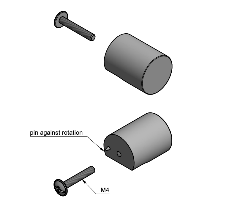 Formani Piet Boon ONE GL24M massieve meubelknop 24mm -PVD Mat Zwart - Deurbeslag-expert