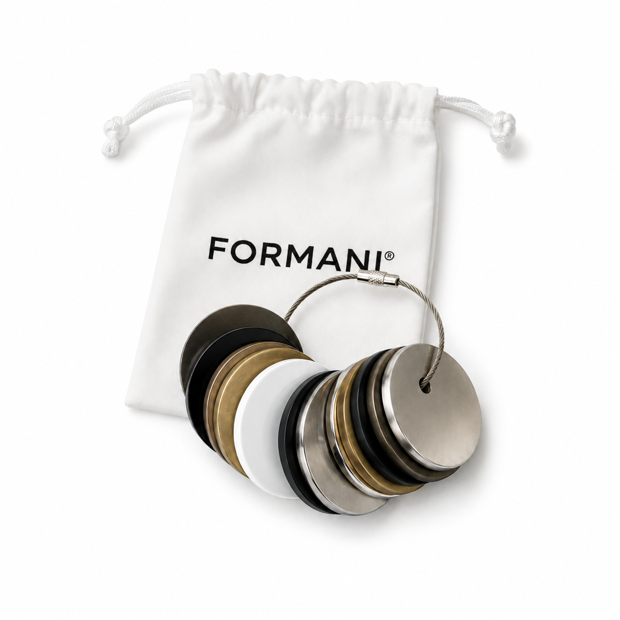 FORMANI Afwerkingsstalen Set | Kleurstalen | Ringen