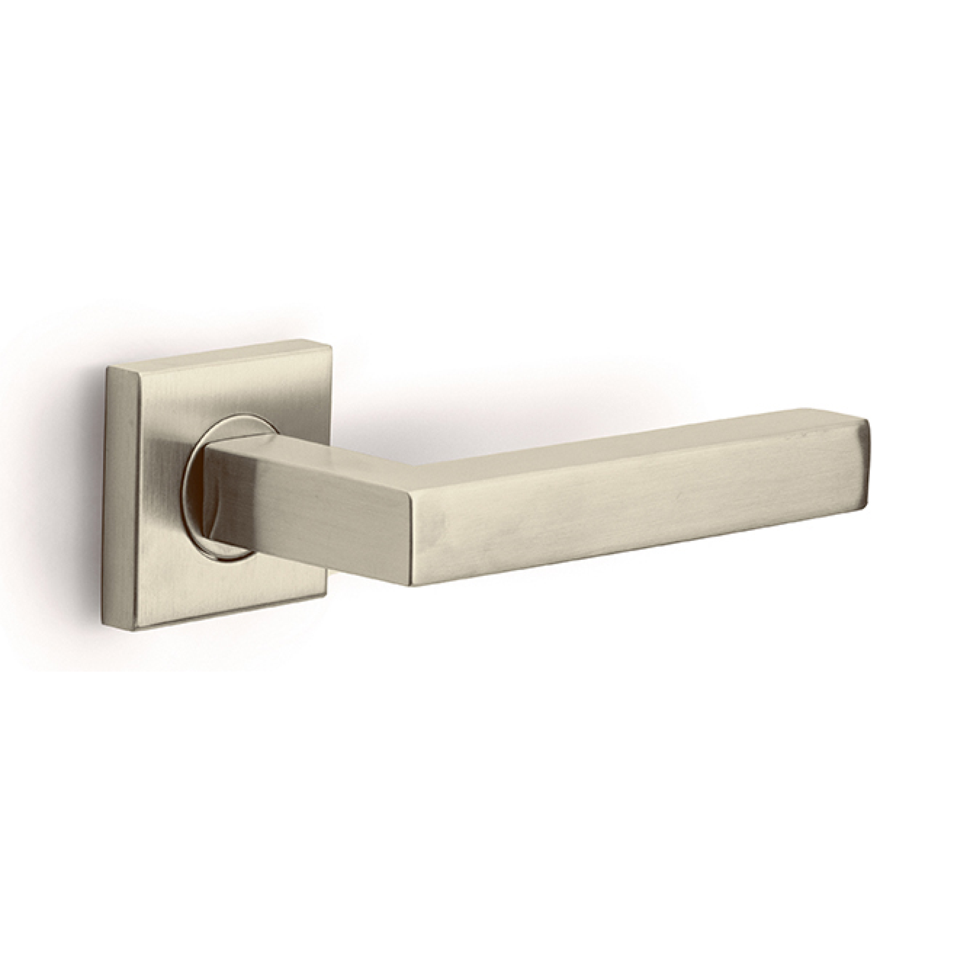 Deurkruk Colona | vierkant rozet | PVD Champagne