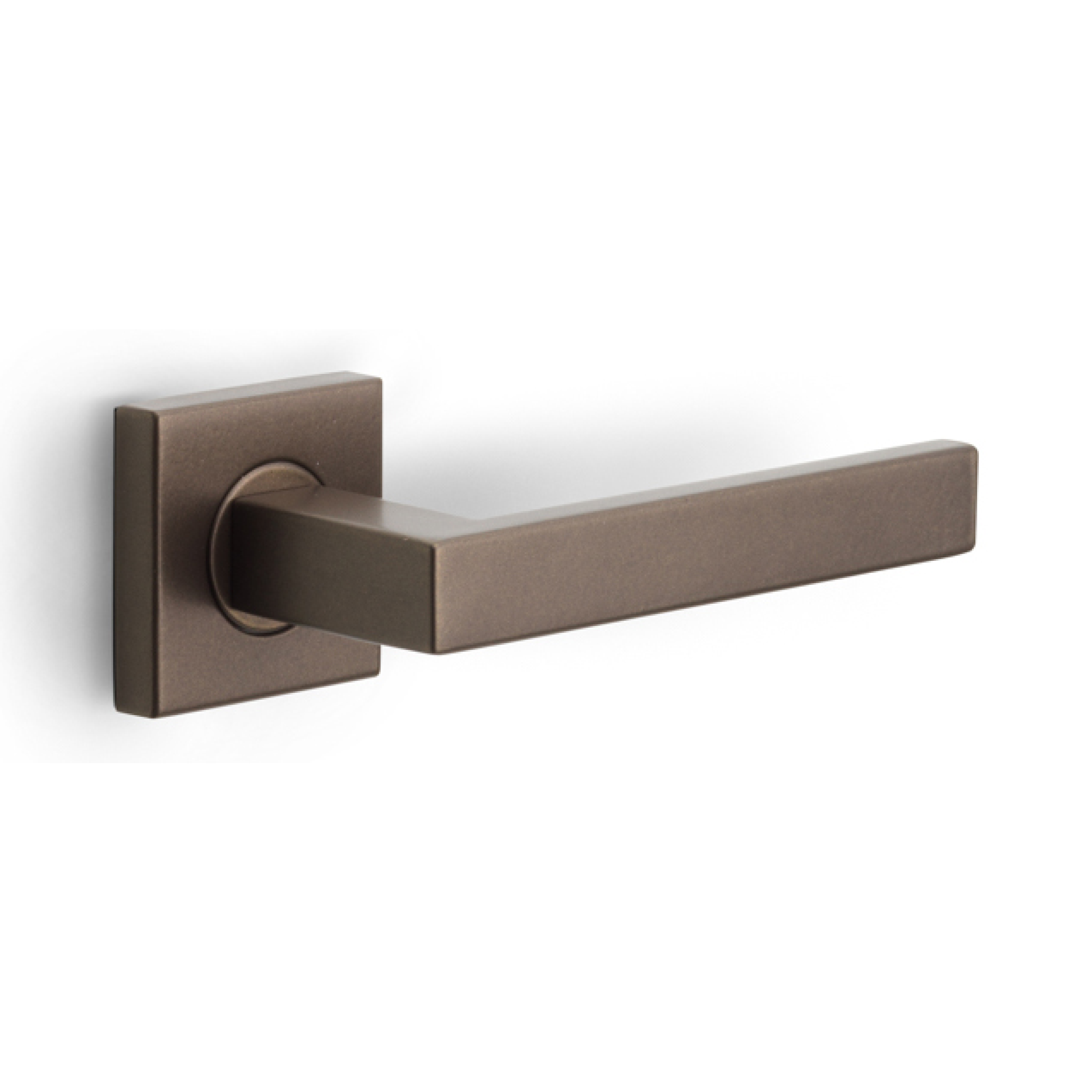 Formani | Deurkruk BASIC BSQ2-G op vierkant rozet | Brons
