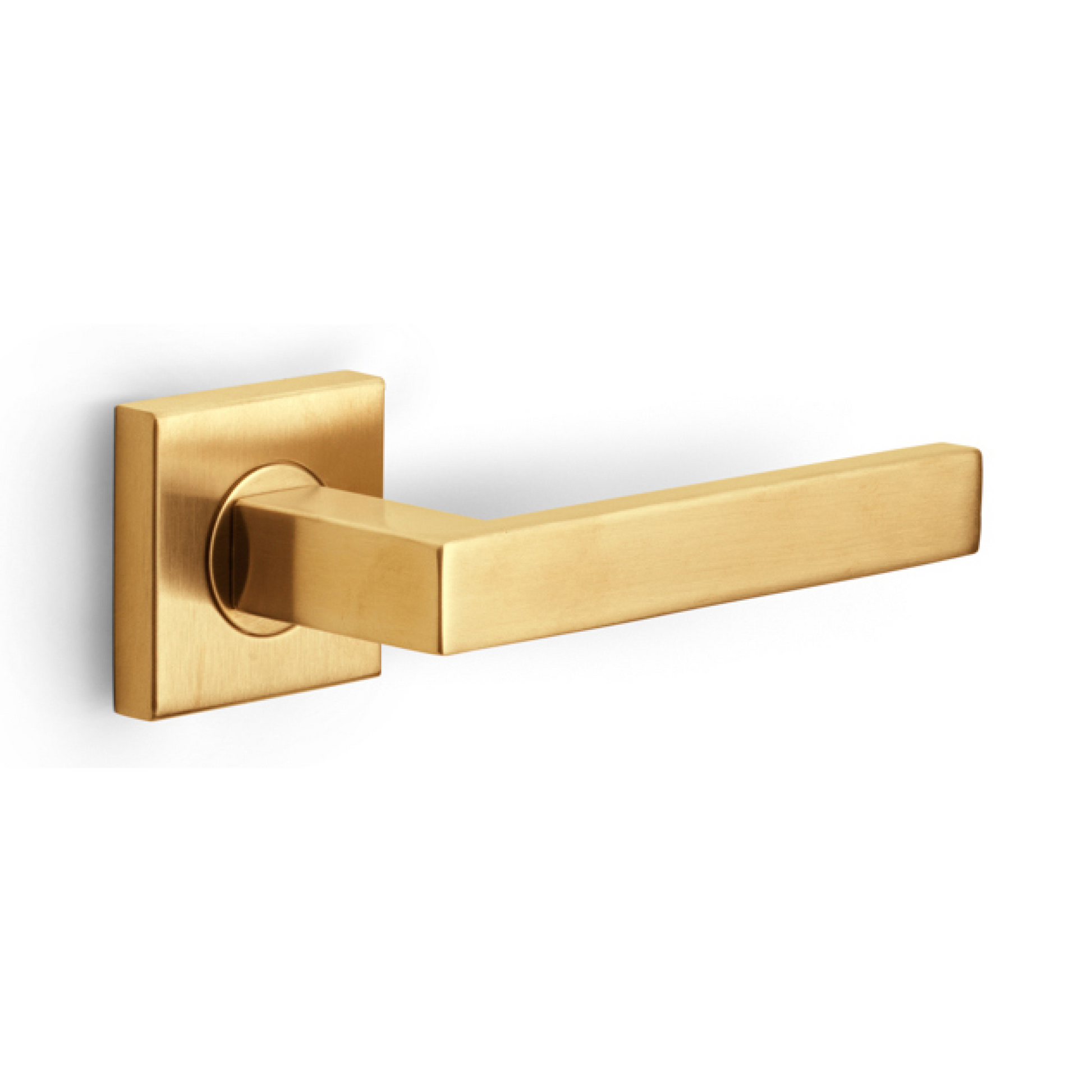 Formani | Deurkruk BASIC BSQ2-G op vierkant rozet | PVD Mat Goud