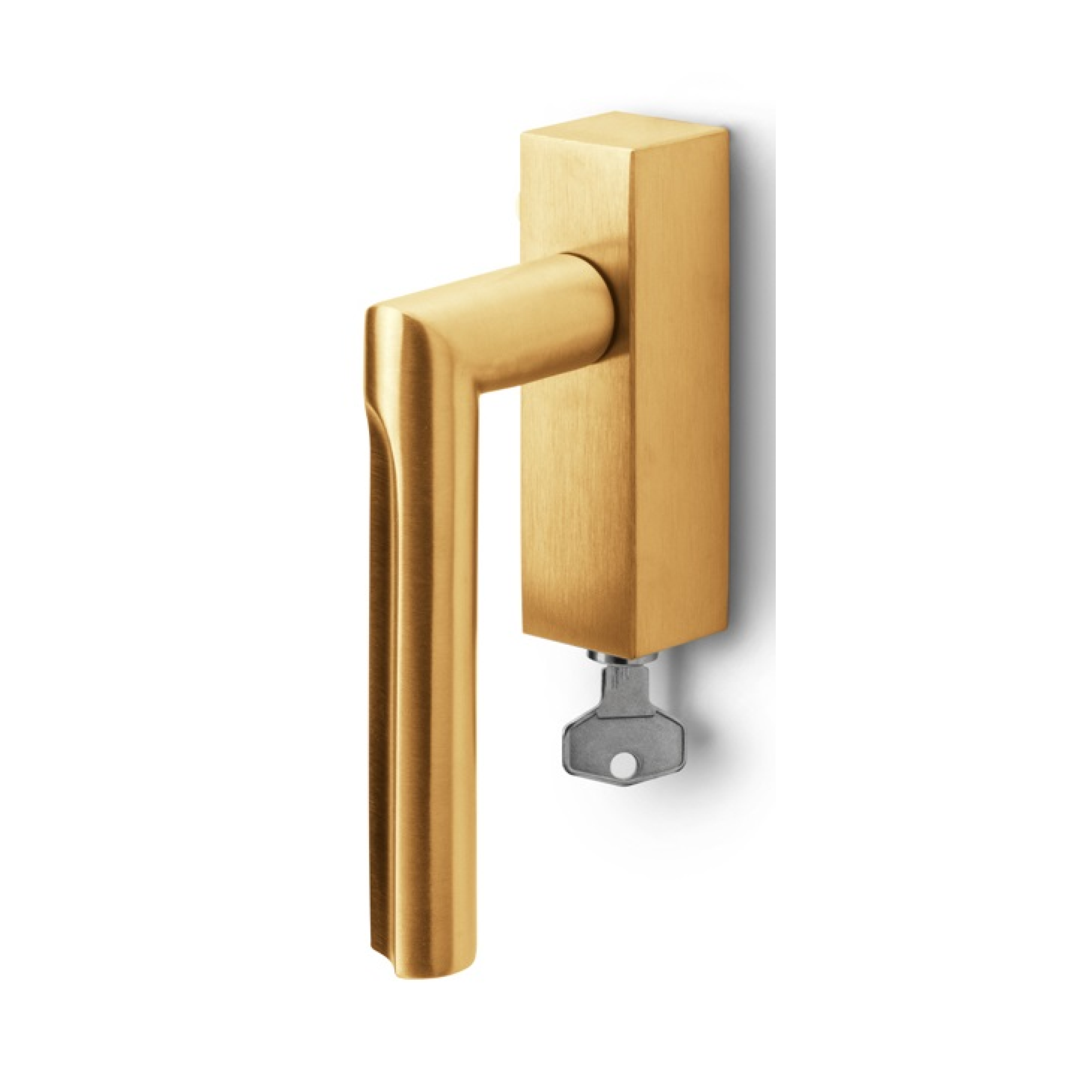 Formani DR103-DKLOCK draaikiepgarnituur afsluitbaar PVD mat goud rechtsdraaiend