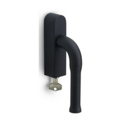 Formani EV100ZL-DKLOCK-O draaikiepgarnituur afsluitbaar zonder logo mat zwart rechts/links draaiend