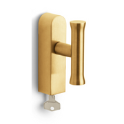 Formani EV102ZL-DKLOCK-O draaikiepgarnituur afsluitbaar zonder logo PVD mat goud rechts/ linksdraaiend