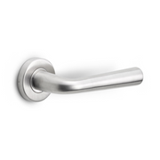 Formani | Deurkruk BASIC LB10 op ronde rozet | RVS mat