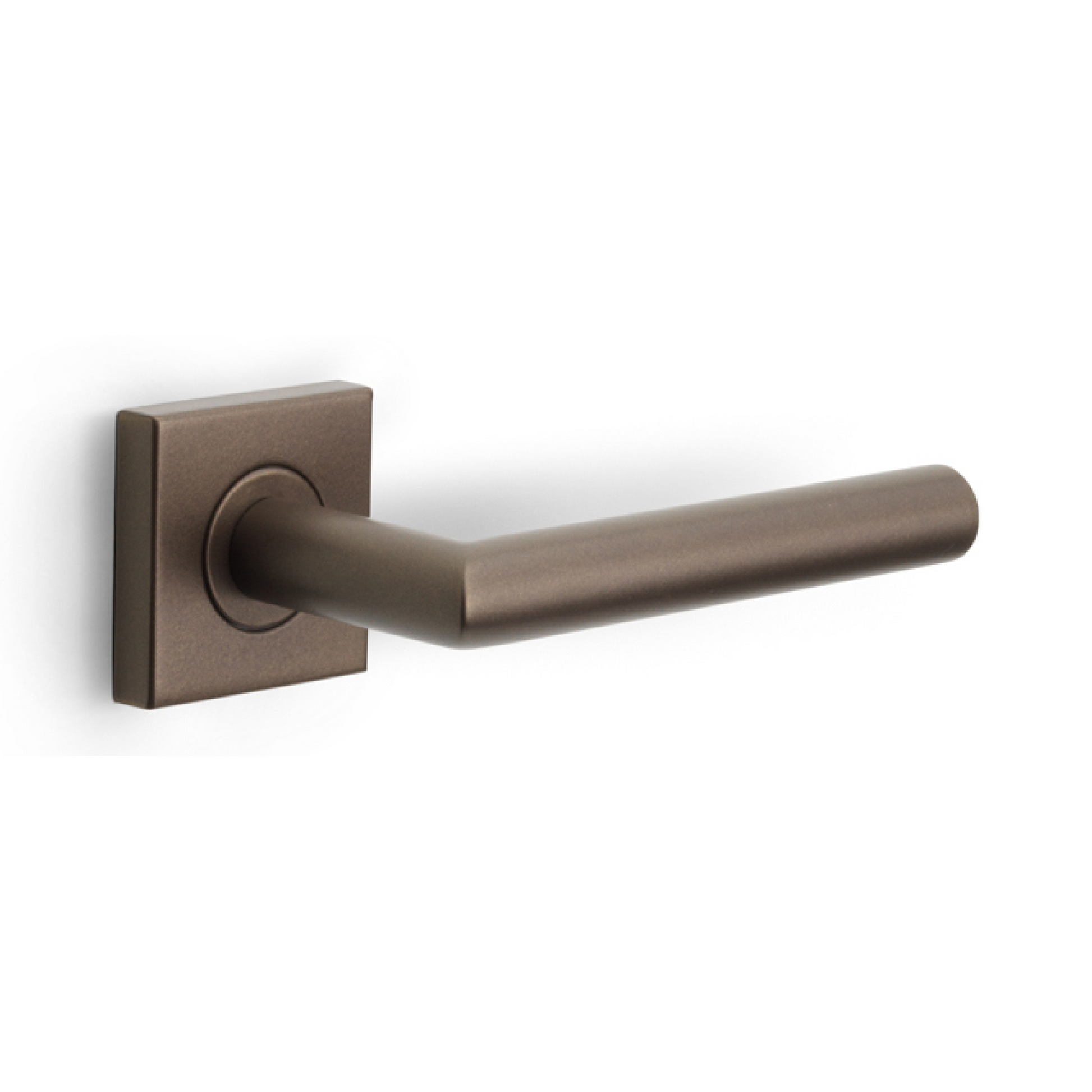 Formani | Deurkruk BASIC LB2-19BSQR53 op geveerd rozet | Brons