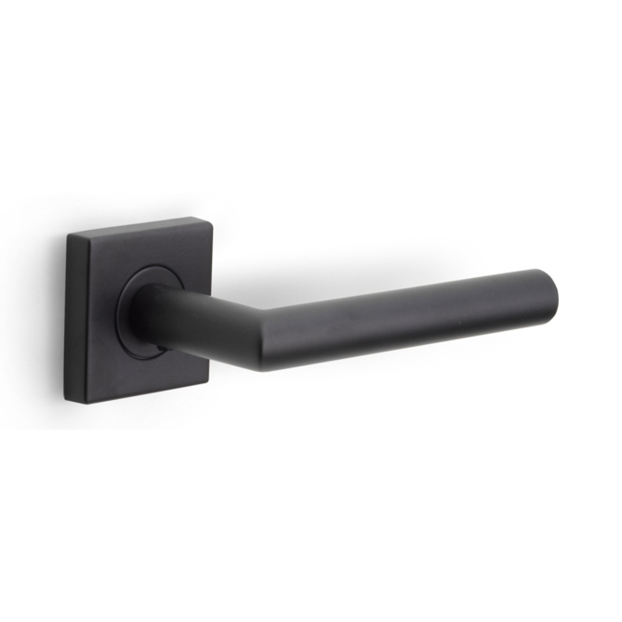 Formani | Deurkruk BASIC LB2-19BSQR53 op geveerd rozet | Zwart mat