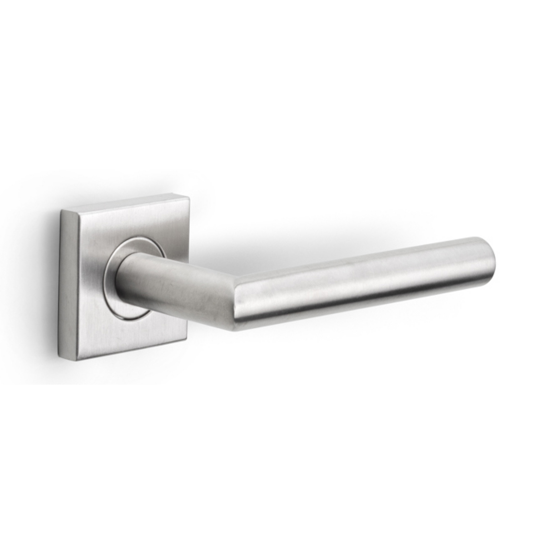 Formani | Deurkruk BASIC LB2-19BSQR53 op geveerd rozet | RVS mat