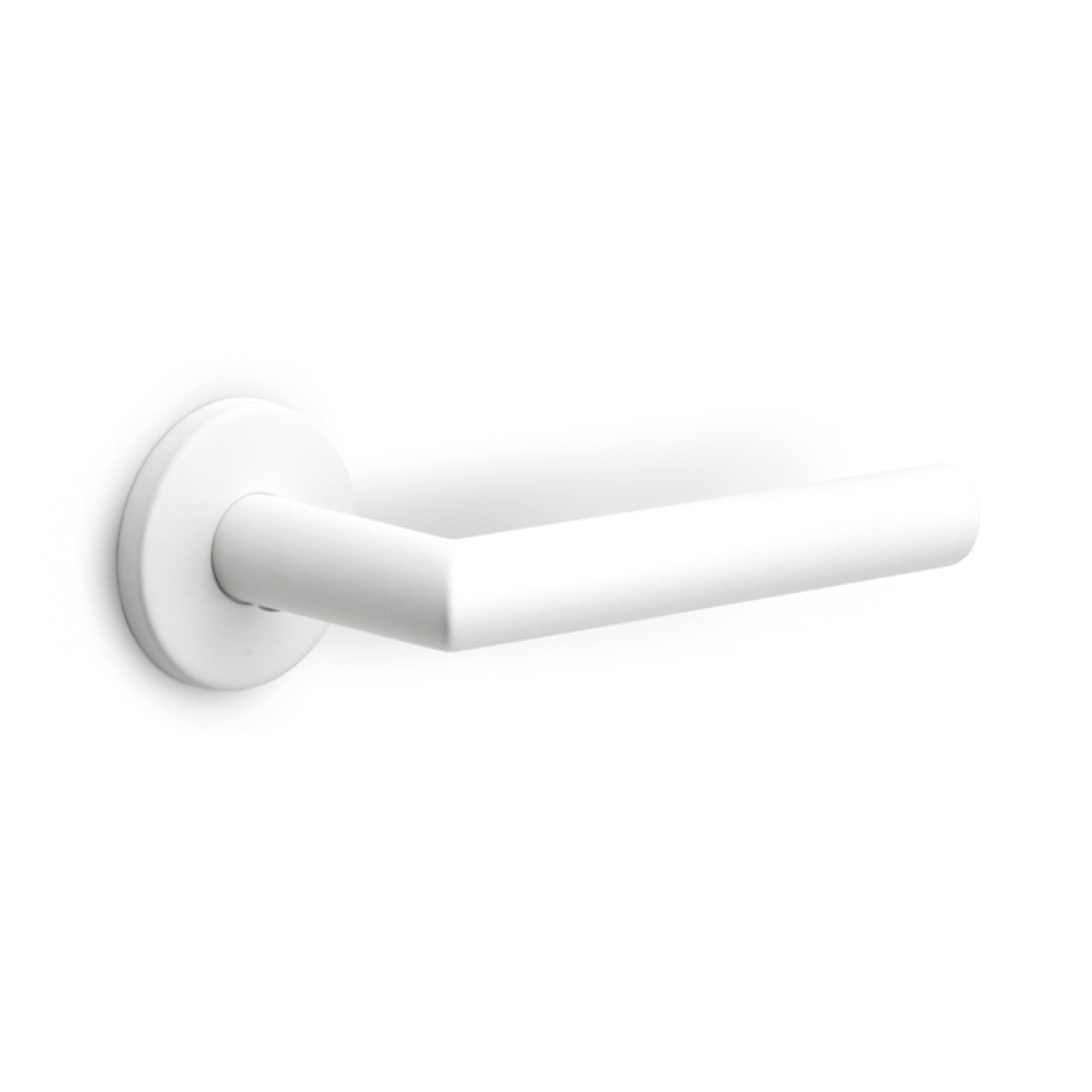 Formani | Deurkruk BASIC LB2-19 op ronde rozet | Wit