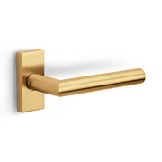 Formani | Deurkruk BASIC LB2-19Q32G op rechthoekig rozet | PVD Mat Goud