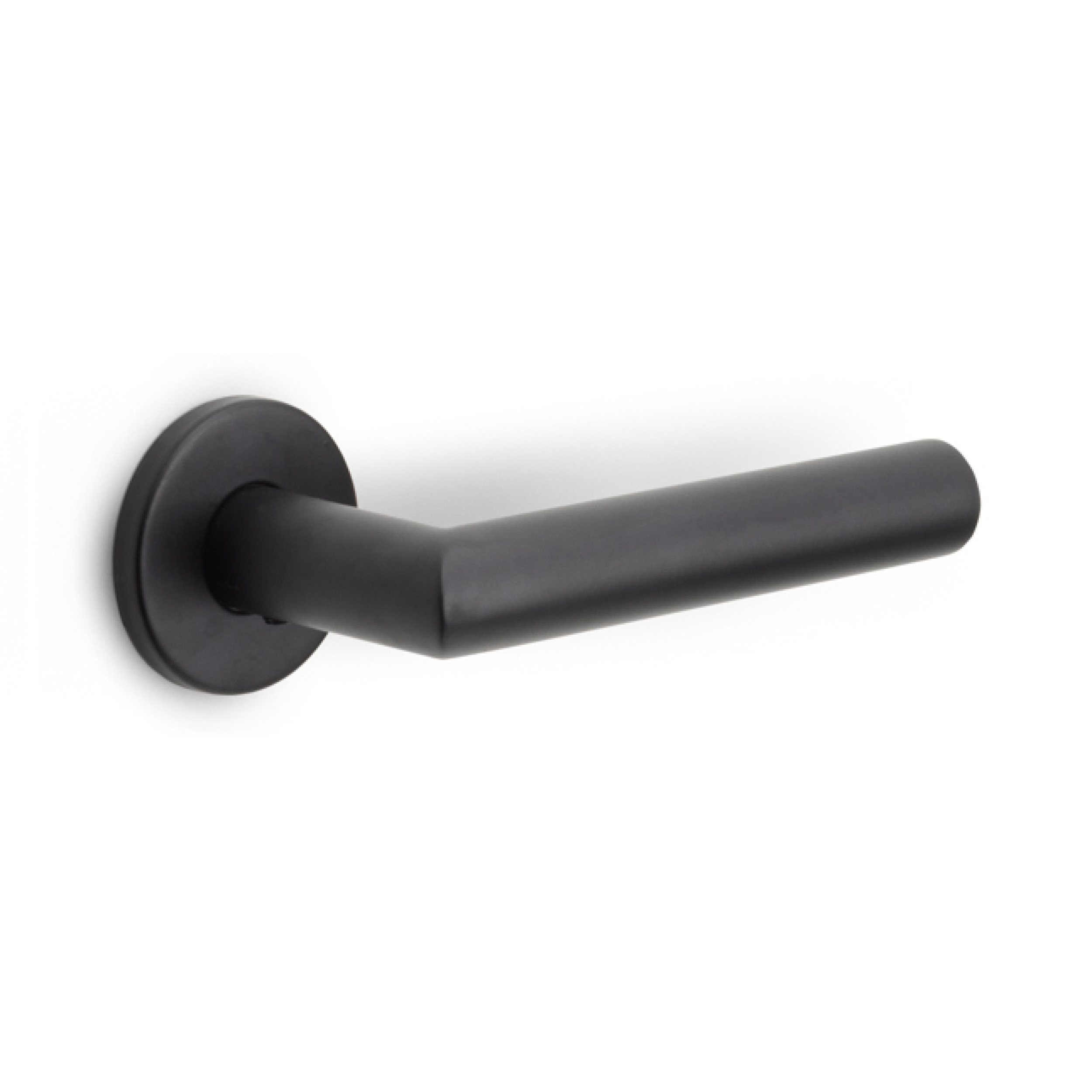 Formani | Deurkruk BASIC LB2-22 EN1906 klasse 3 op ronde rozet | Zwart mat