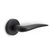 Formani | Deurkruk BASIC LB20 op ronde rozet | Zwart mat