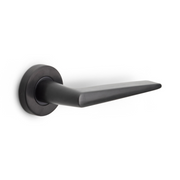 Formani | Deurkruk BASIC LB21H op ronde rozet | PVD Gunmetal