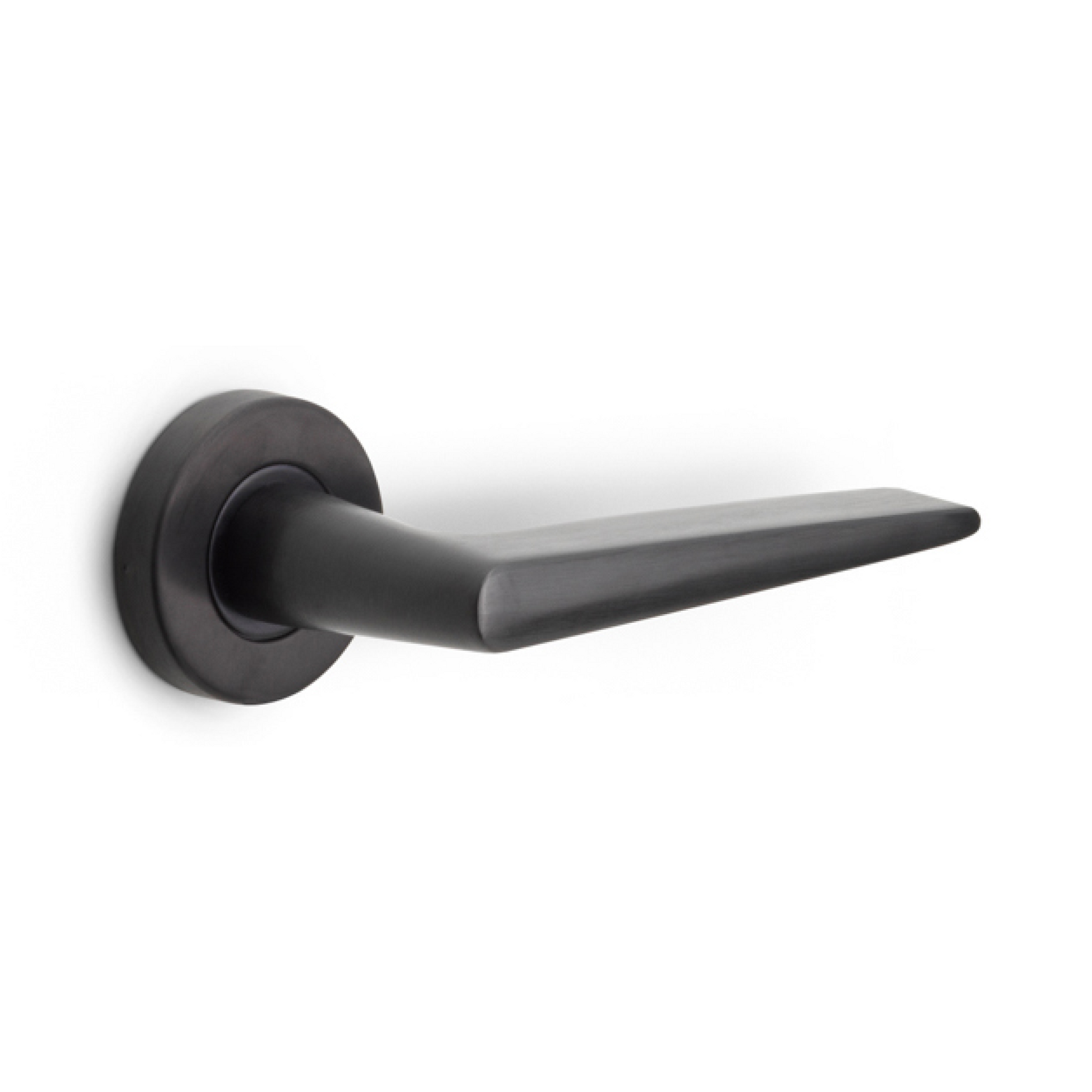Formani | Deurkruk BASIC LB21H op ronde rozet | PVD Gunmetal
