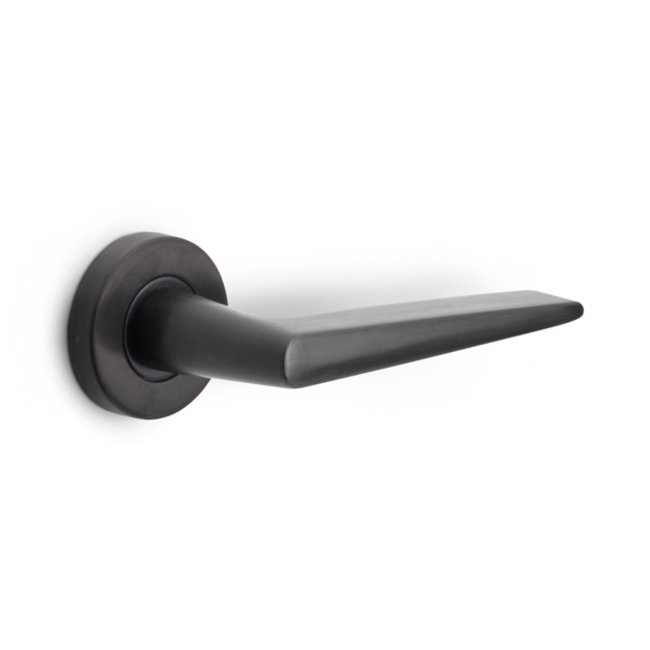 Formani | Deurkruk BASIC LB21H op ronde rozet | PVD Gunmetal