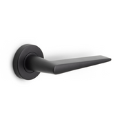 Formani | Deurkruk BASIC LB21 op ronde rozet | Zwart mat