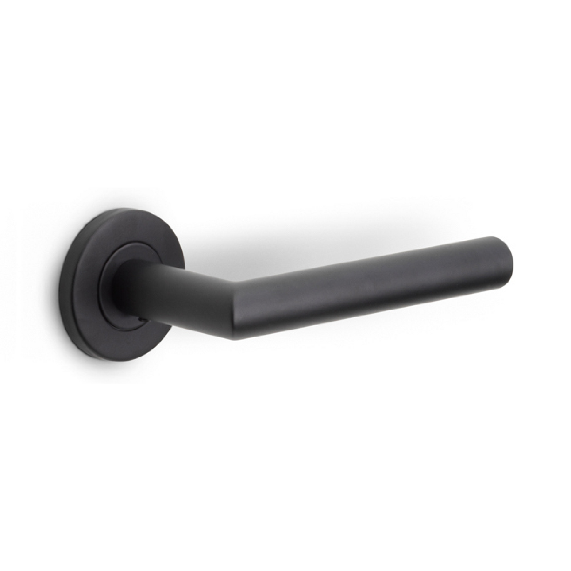 Formani | Deurkruk BASIC LB2L-19 EN1906 op ronde rozet | Zwart mat