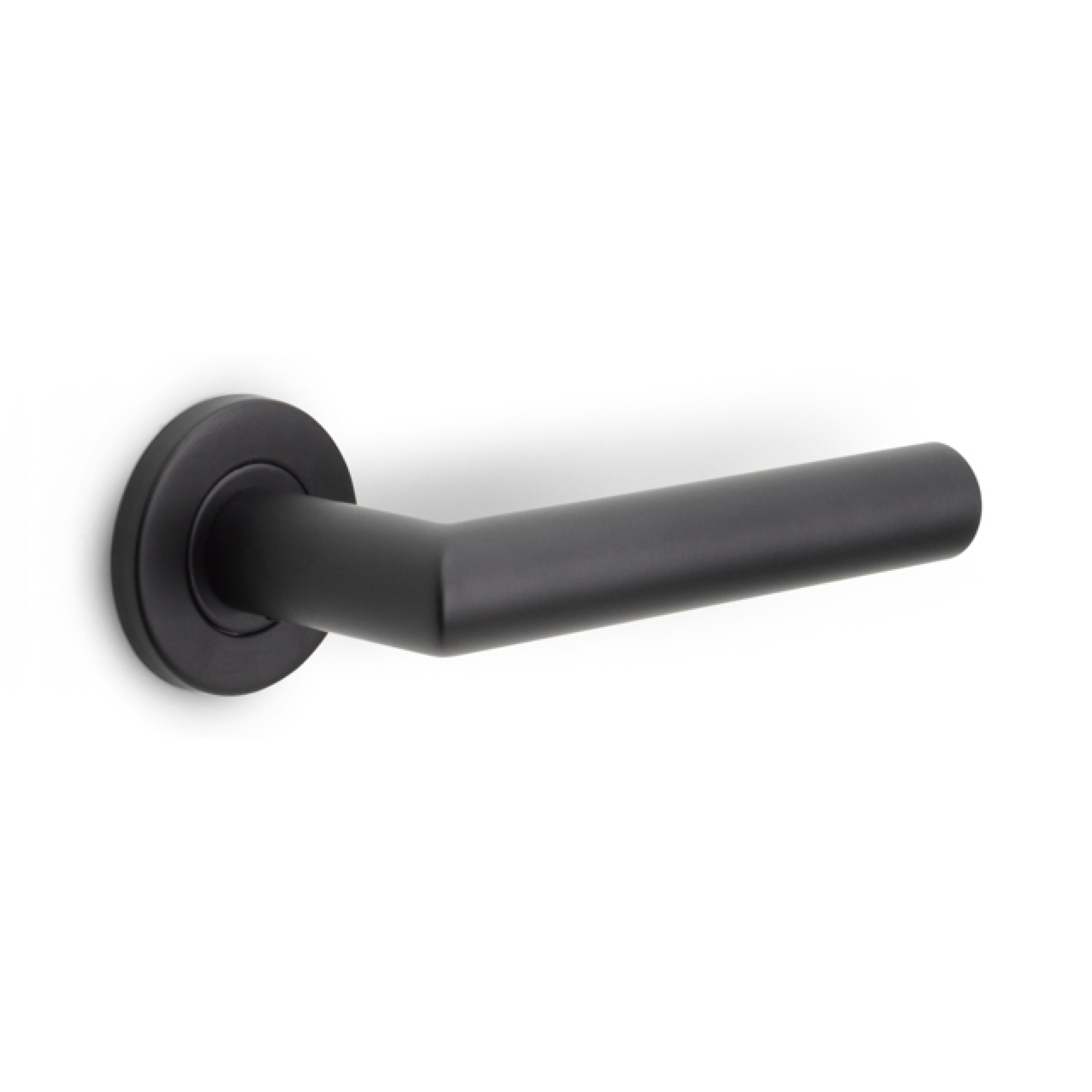 Formani | Deurkruk BASIC LB2L-22 EN1906 op ronde rozet | Zwart mat