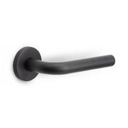 Formani | Deurkruk BASIC LB3-19 op ronde rozet | Zwart mat