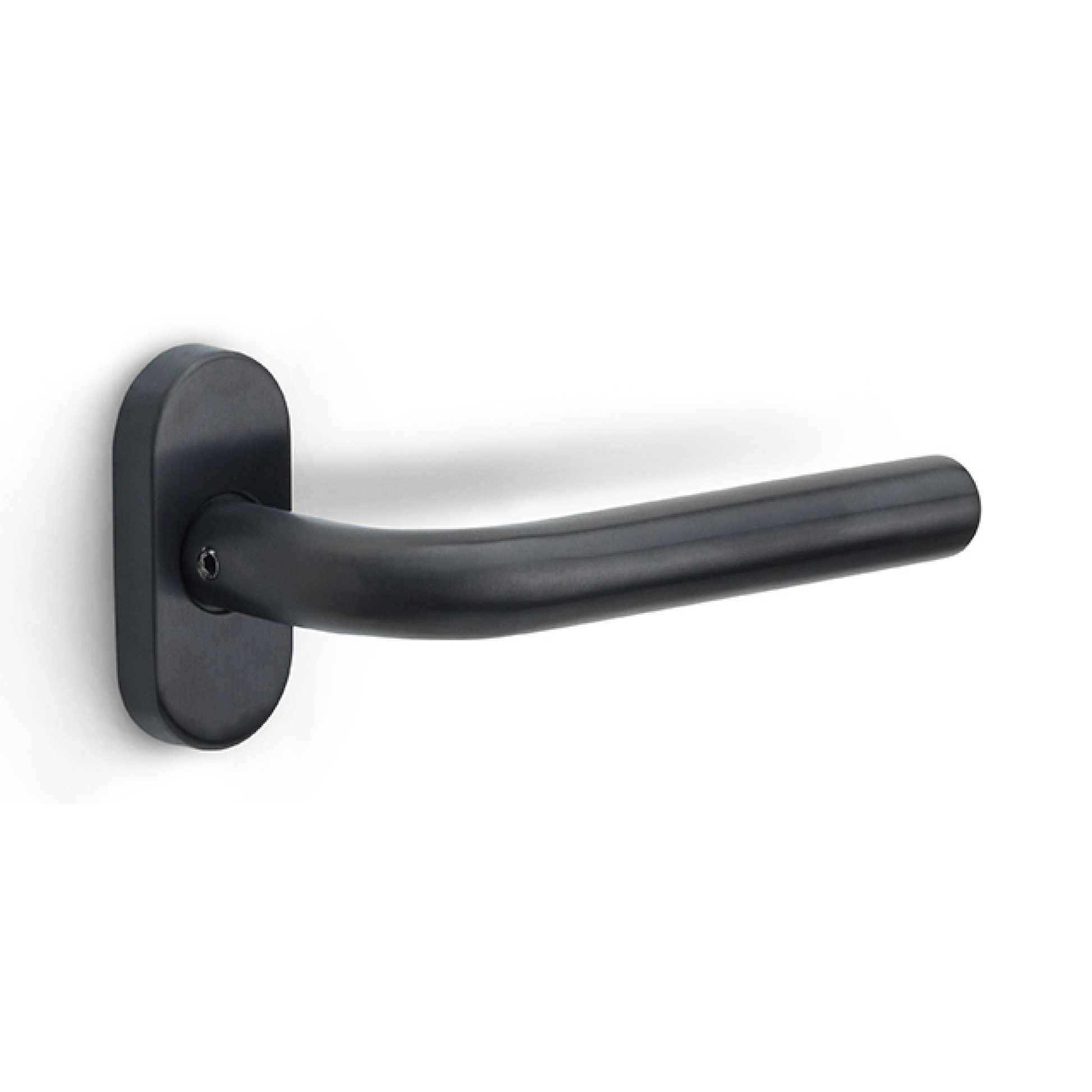 Formani | Deurkruk BASIC LB3-19B32G op ovale rozet | PVD Gunmetal