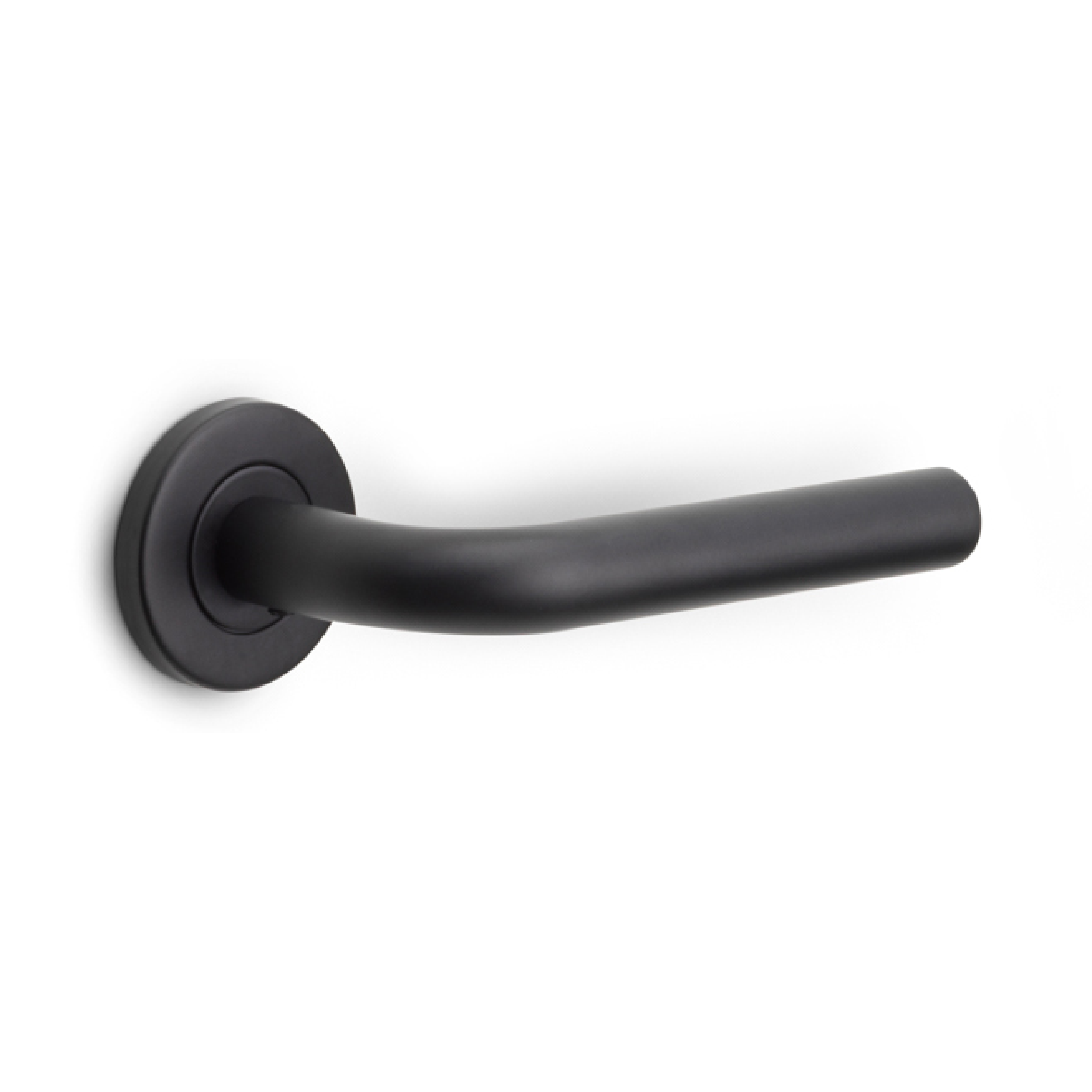 Formani | Deurkruk BASIC LB3L-19 EN1906 op ronde rozet | Zwart mat