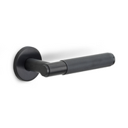 Deurkruk Formani | BASICS | LB5-22 | ronde rozet | PVD Gunmetal - Deurbeslag-expert