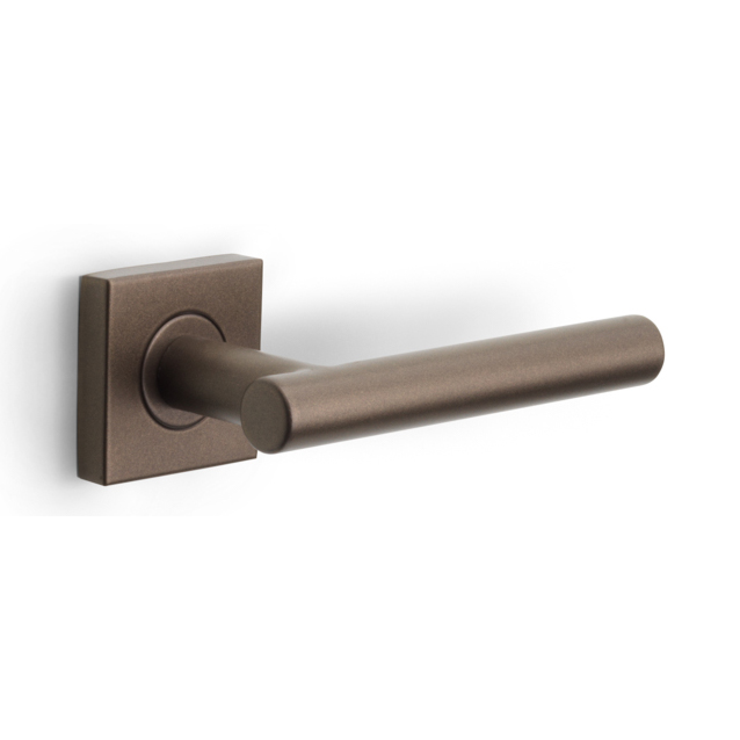 Formani | Deurkruk BASIC LB7-19BSQR53 op vierkant rozet | Brons